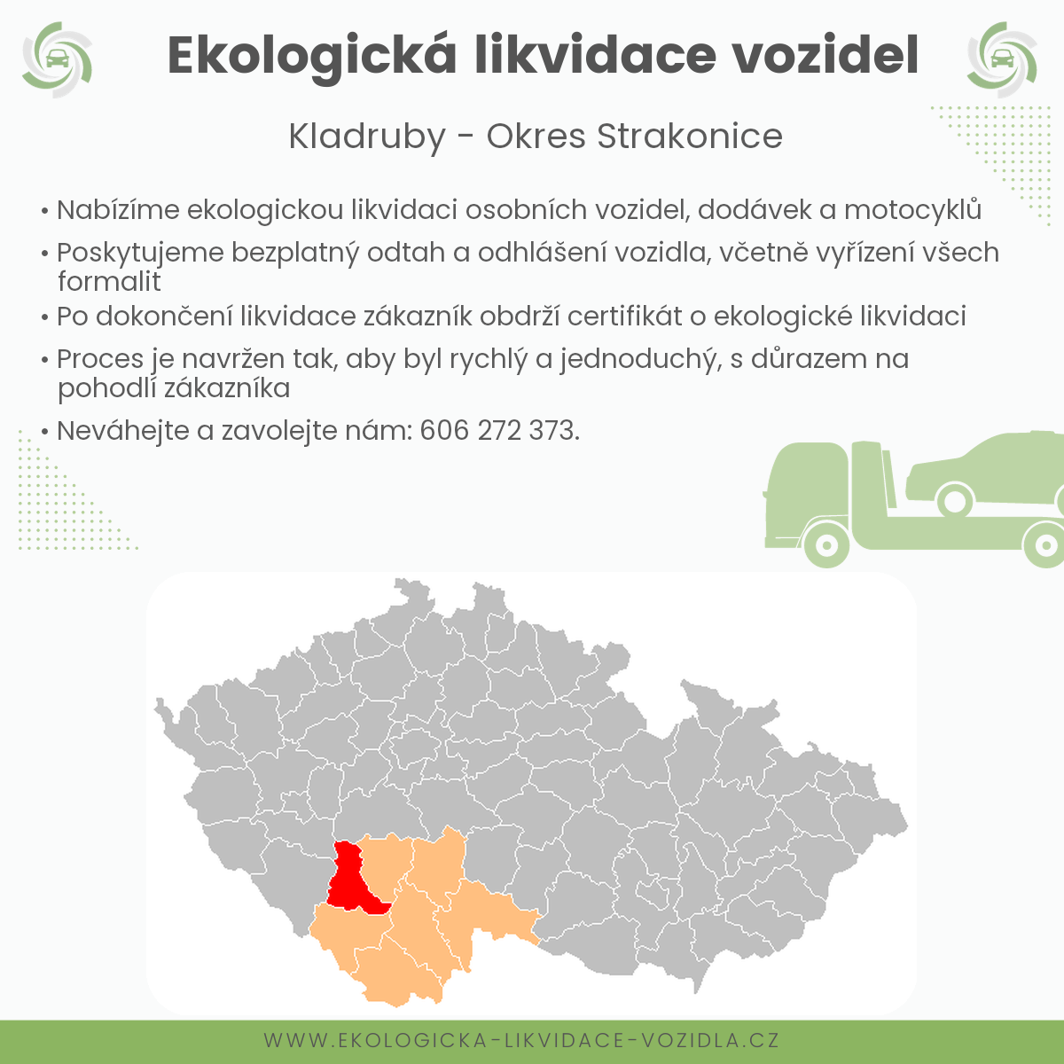 likvidace vozidel - Kladruby