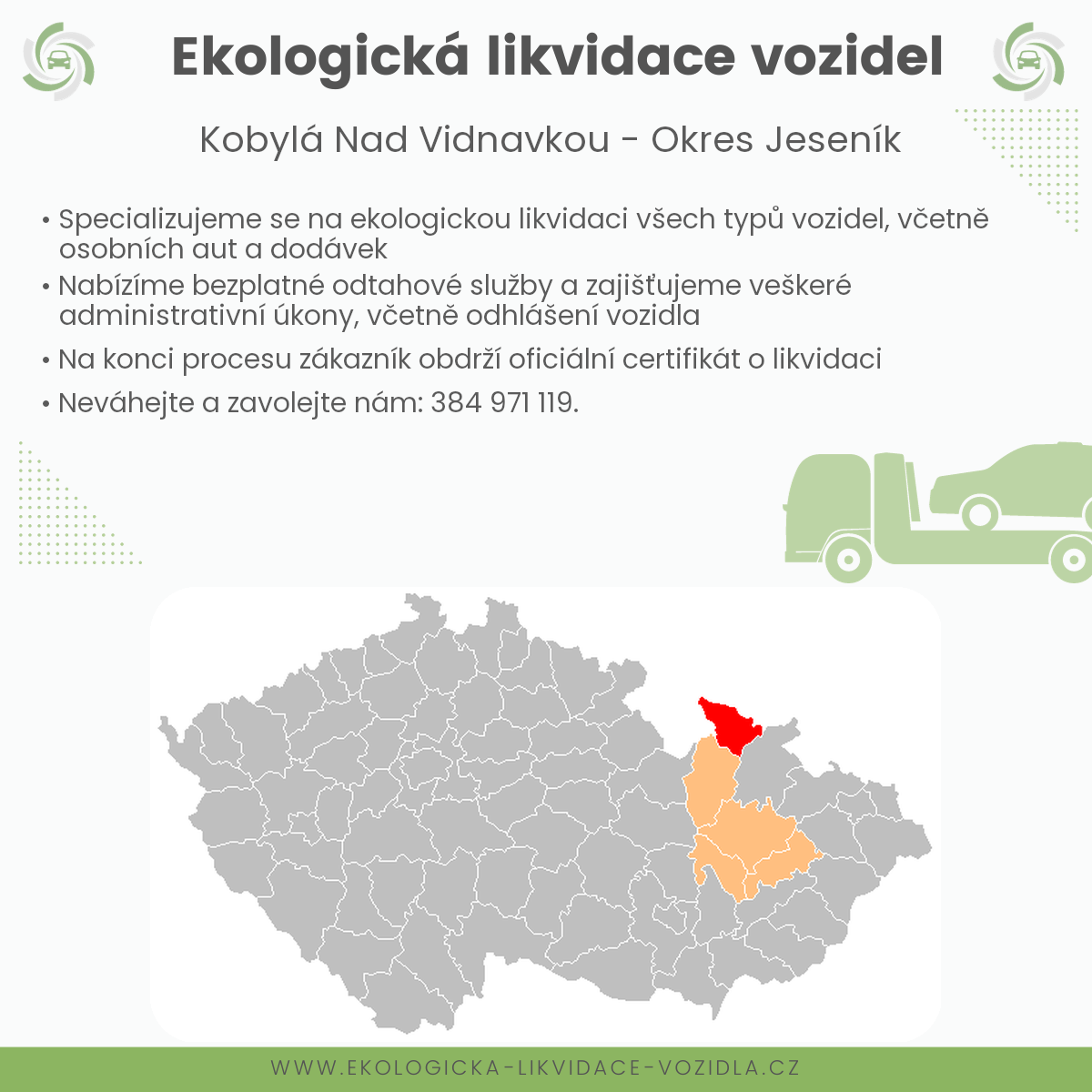 likvidace vozidel - Kobylá nad Vidnavkou