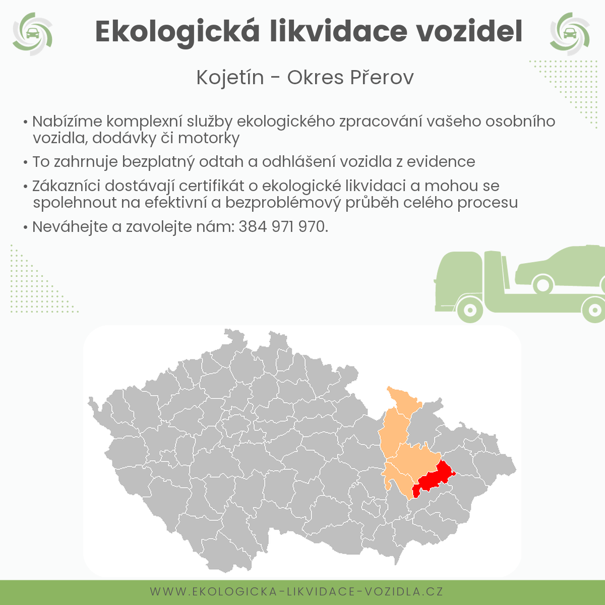 likvidace vozidel - Kojetín