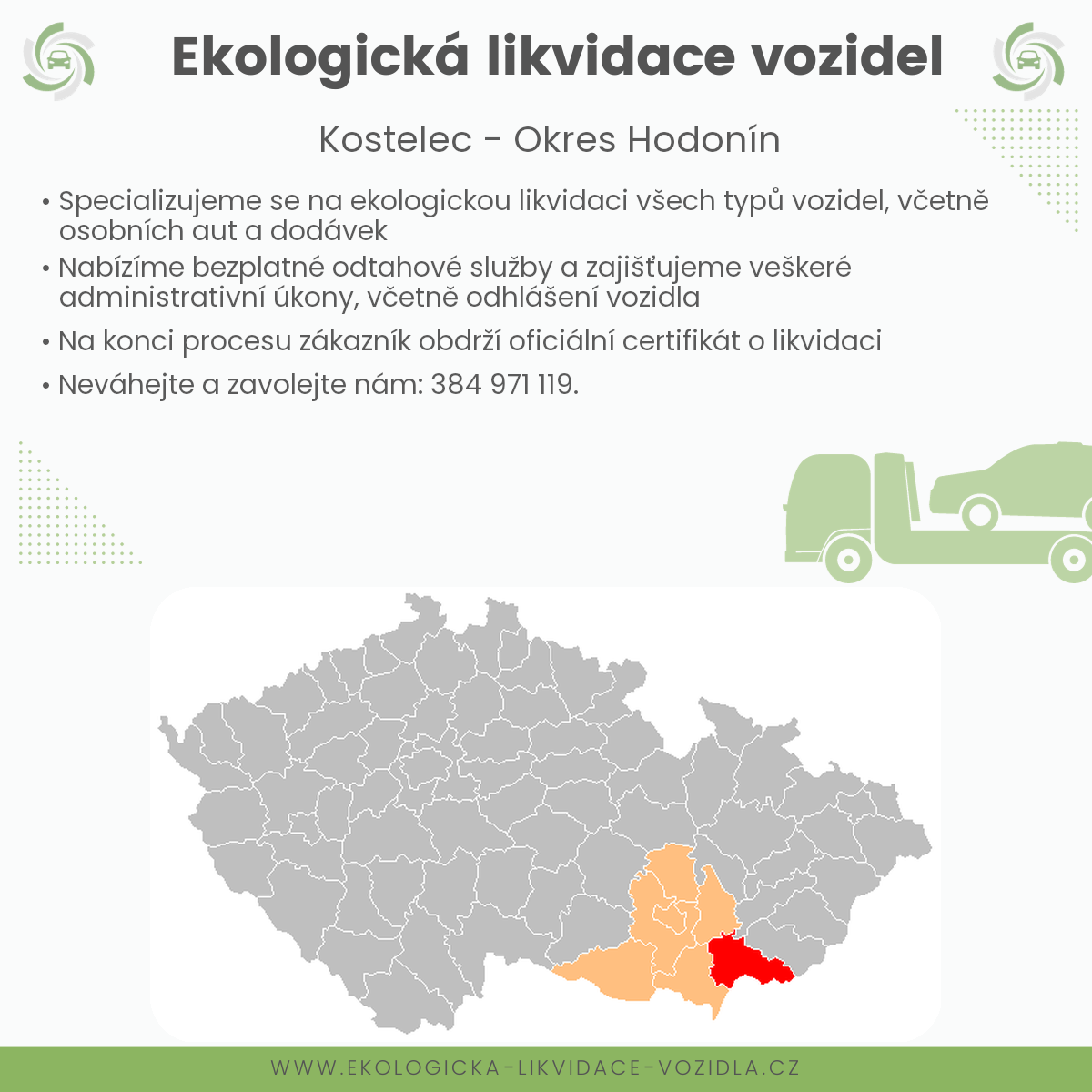 likvidace vozidel - Kostelec