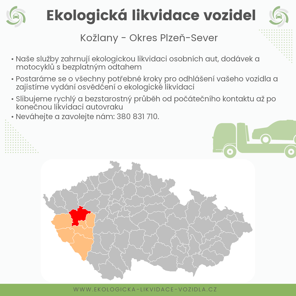 likvidace vozidel - Kožlany