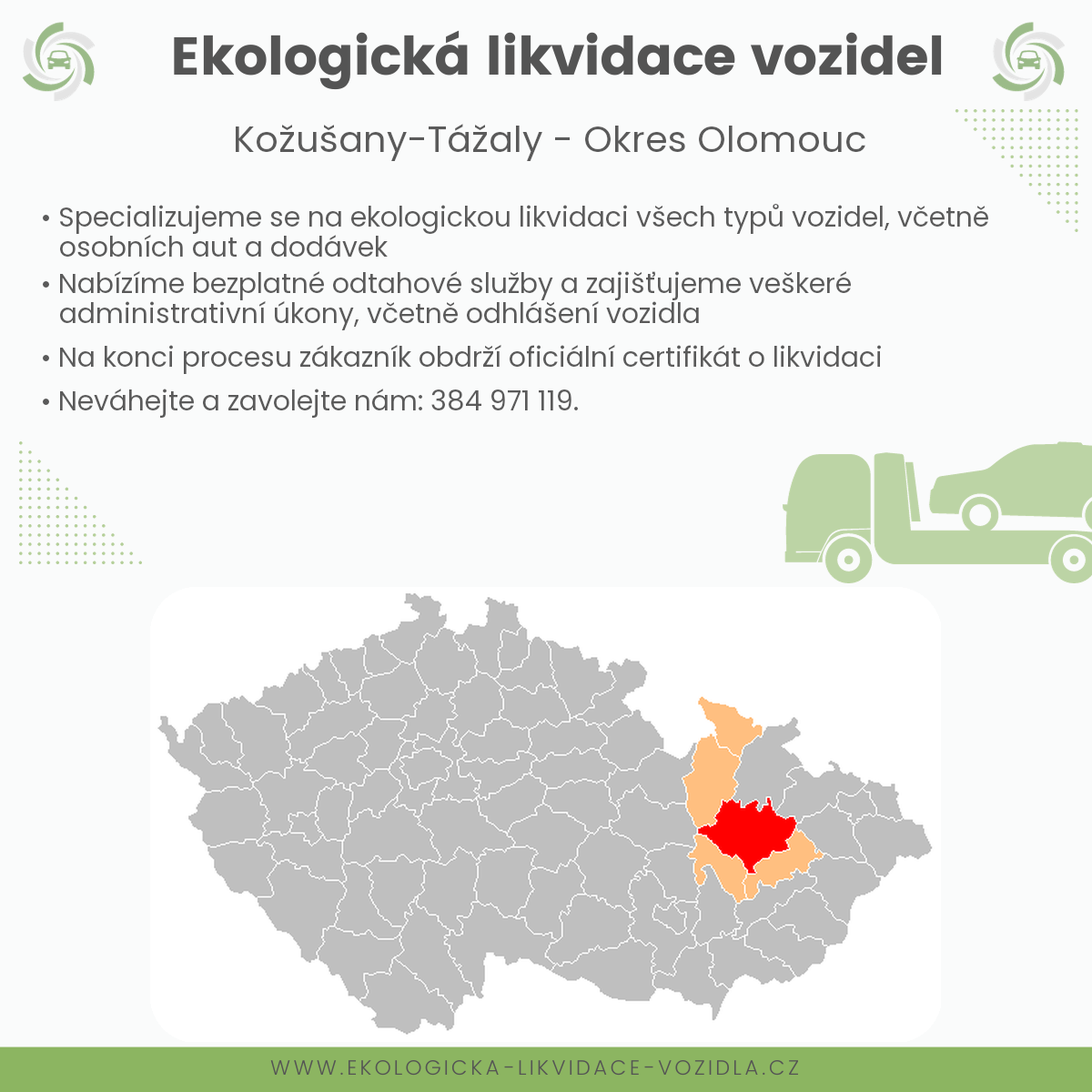 likvidace vozidel - Kožušany-Tážaly