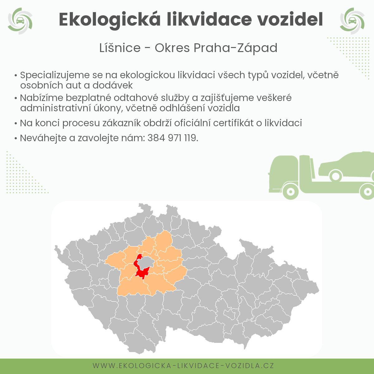 likvidace vozidel - Líšnice