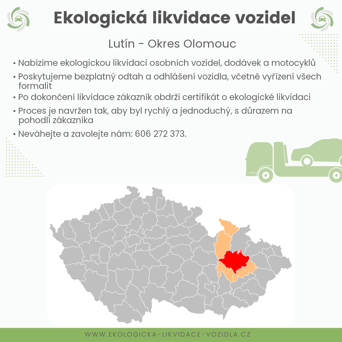 likvidace vozidel - Lutín
