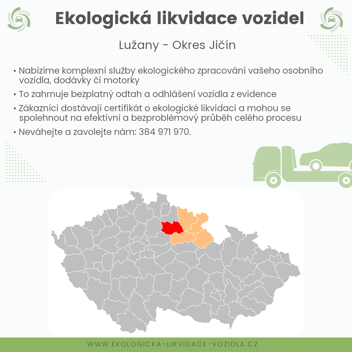likvidace vozidel - Lužany
