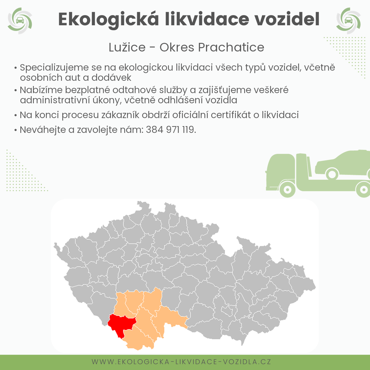 likvidace vozidel - Lužice