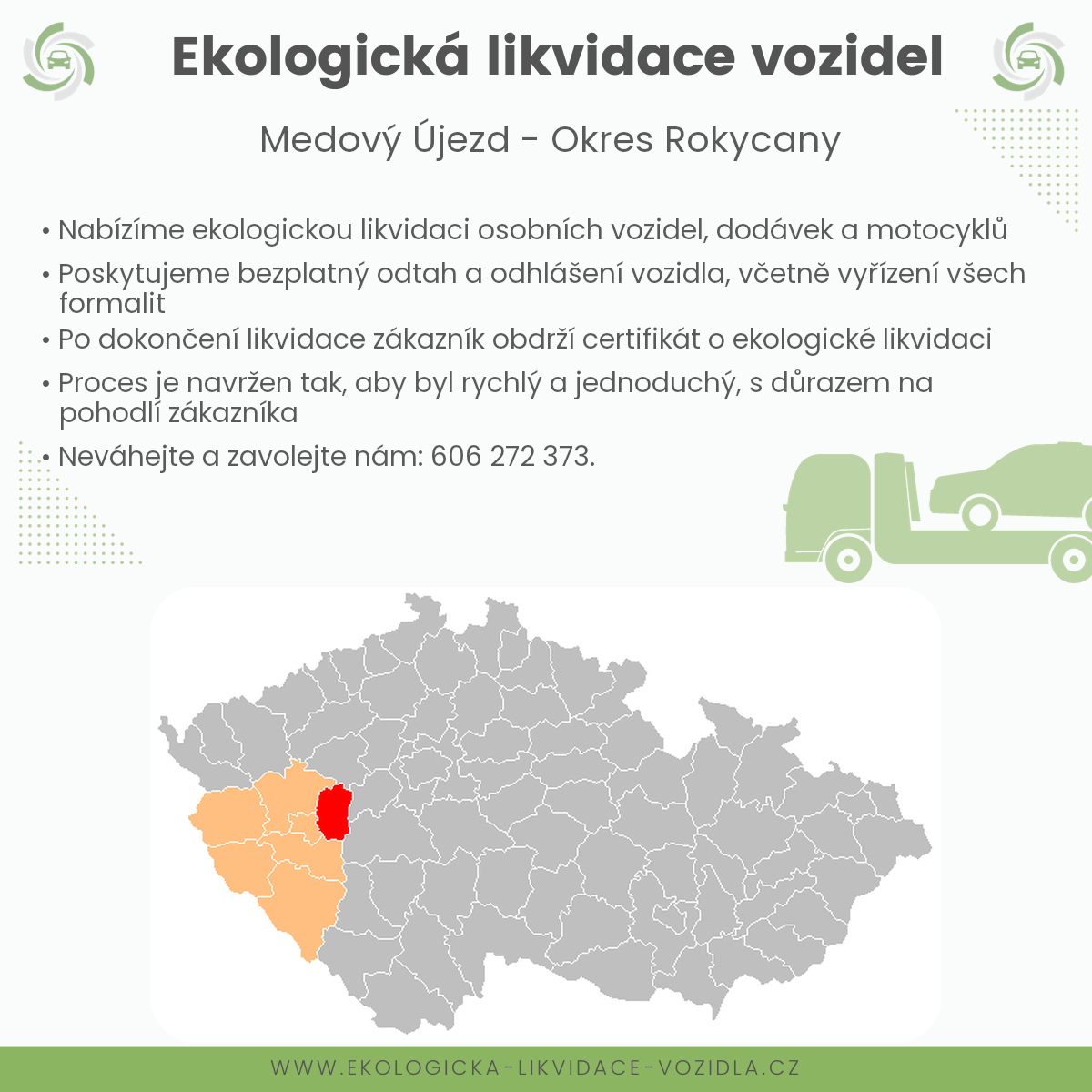 likvidace vozidel - Medový Újezd