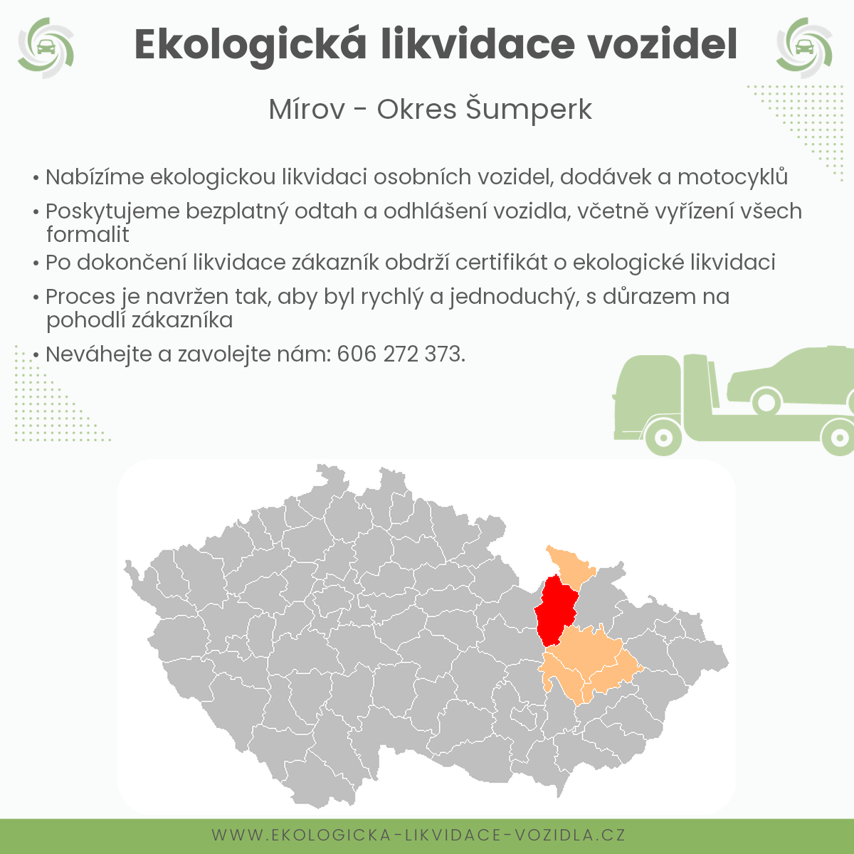 likvidace vozidel - Mírov