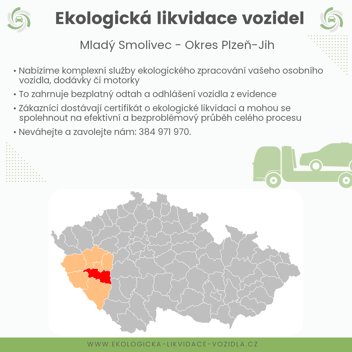 likvidace vozidel - Mladý Smolivec