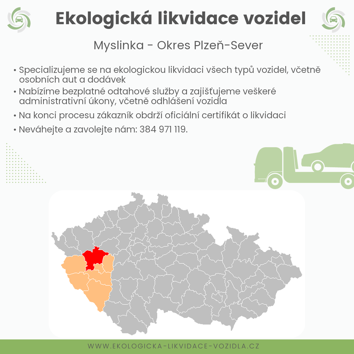 likvidace vozidel - Myslinka