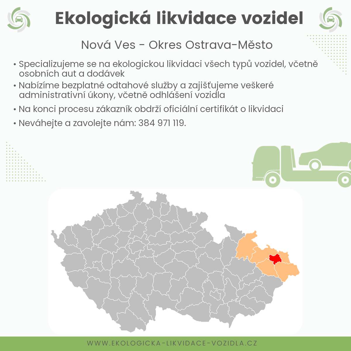 likvidace vozidel - Nová Ves
