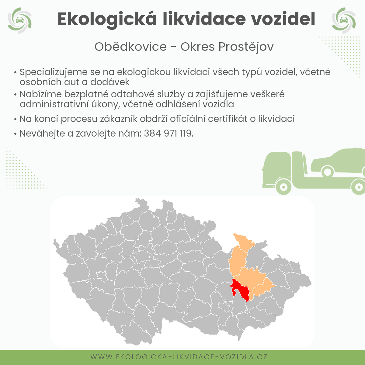 likvidace vozidel - Obědkovice