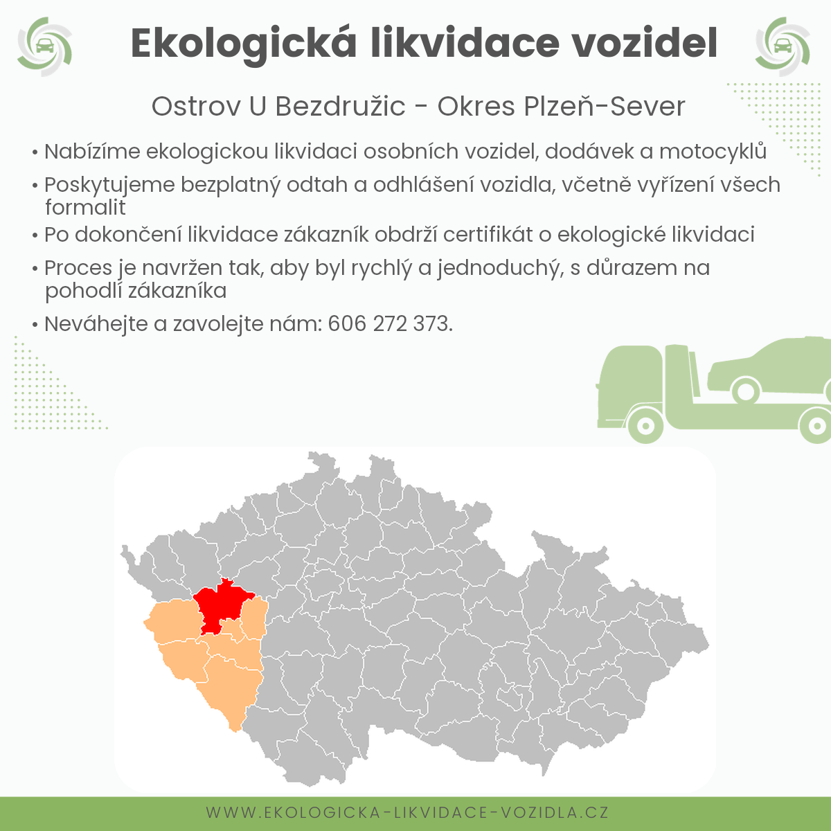 likvidace vozidel - Ostrov u Bezdružic
