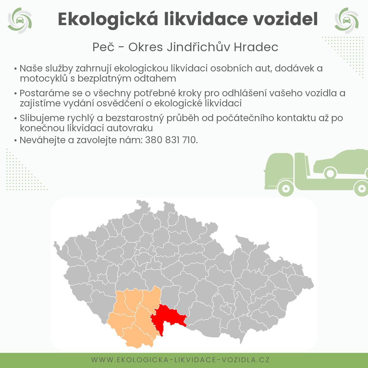 likvidace vozidel - Peč