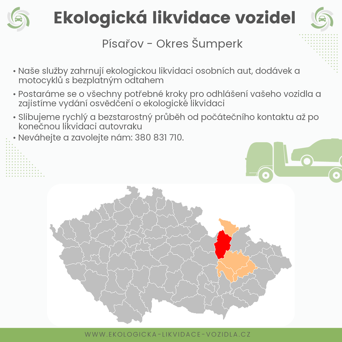likvidace vozidel - Písařov