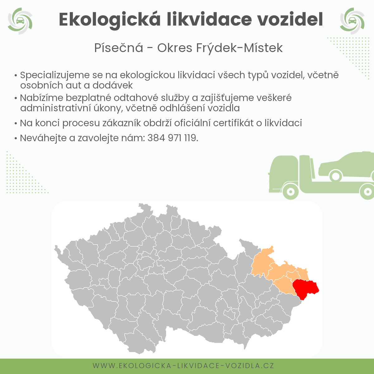 likvidace vozidel - Písečná