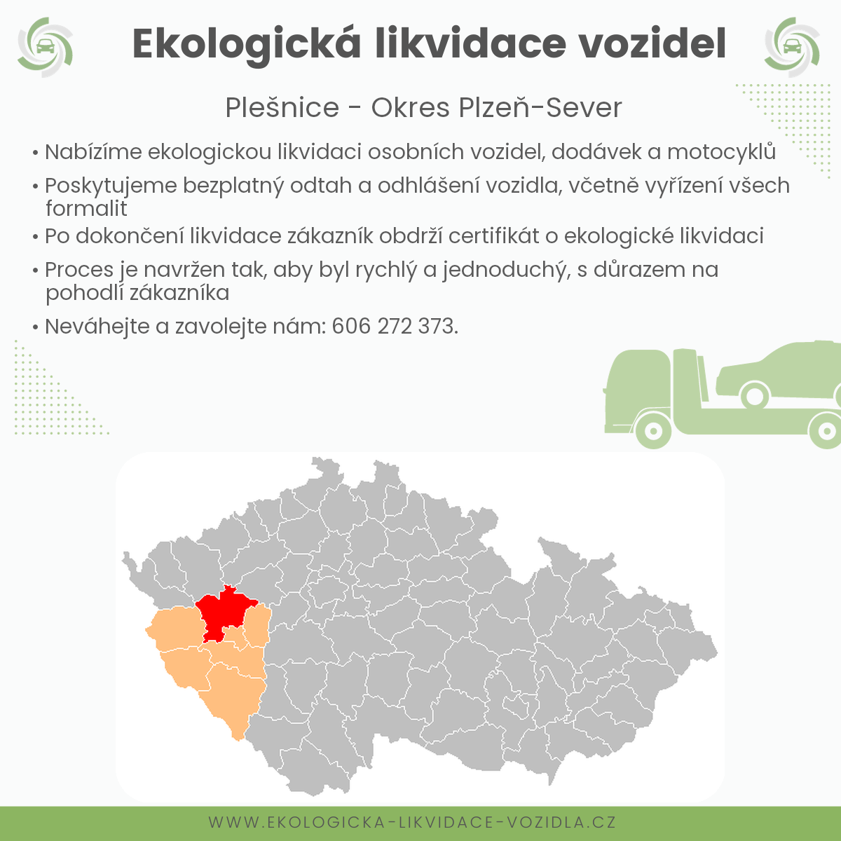 likvidace vozidel - Plešnice