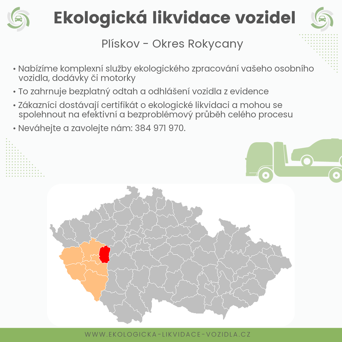 likvidace vozidel - Plískov