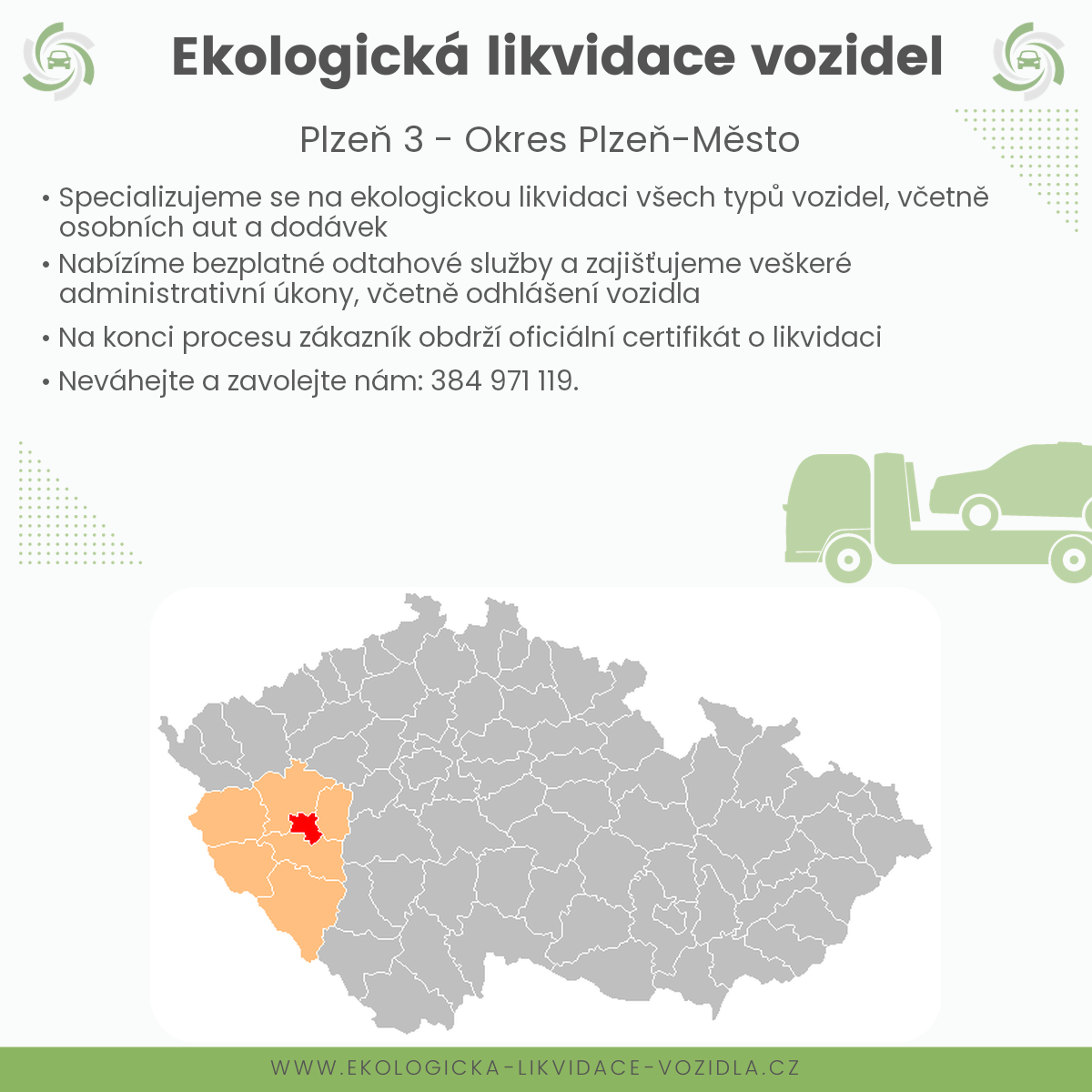 likvidace vozidel - Plzeň 3