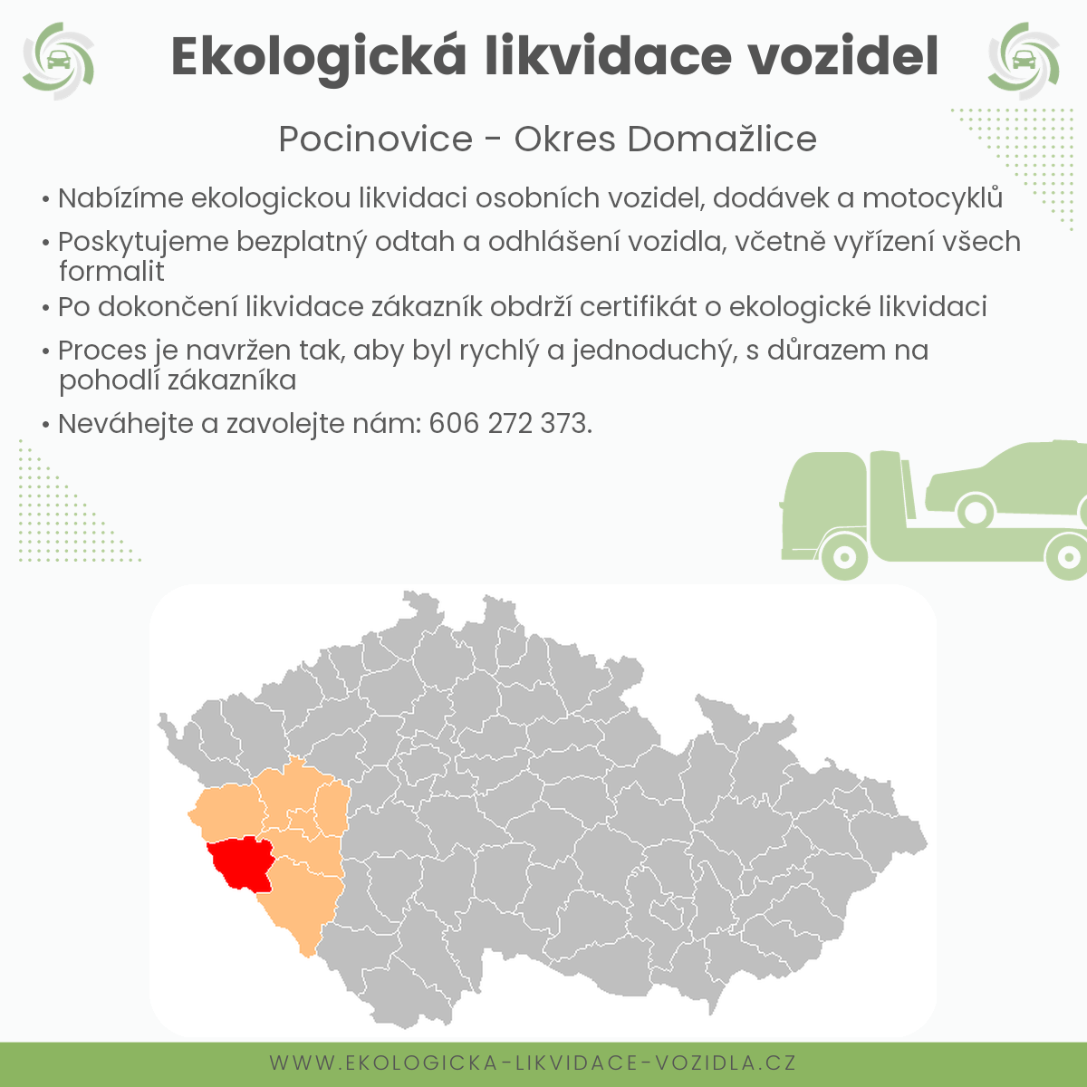 likvidace vozidel - Pocinovice