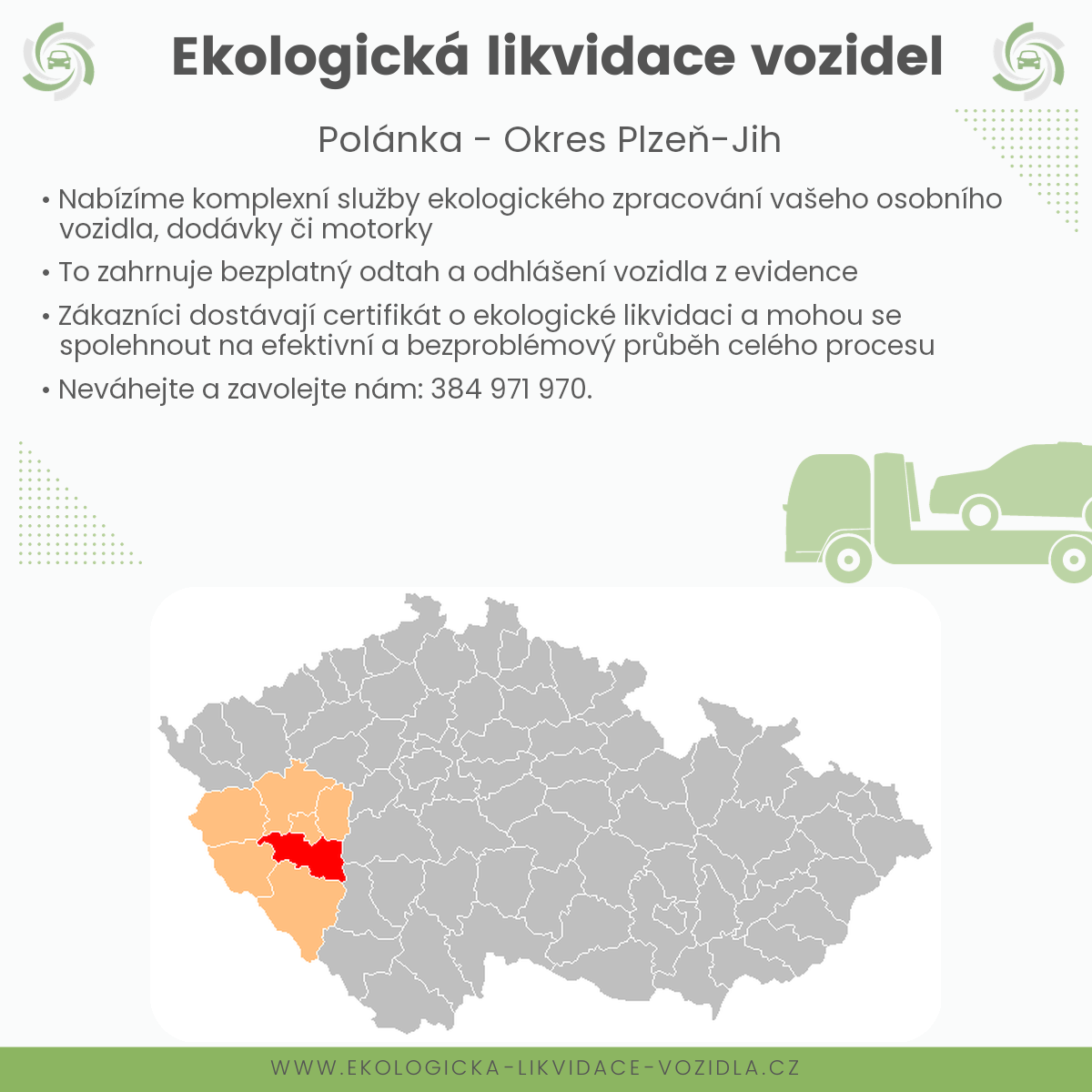 likvidace vozidel - Polánka