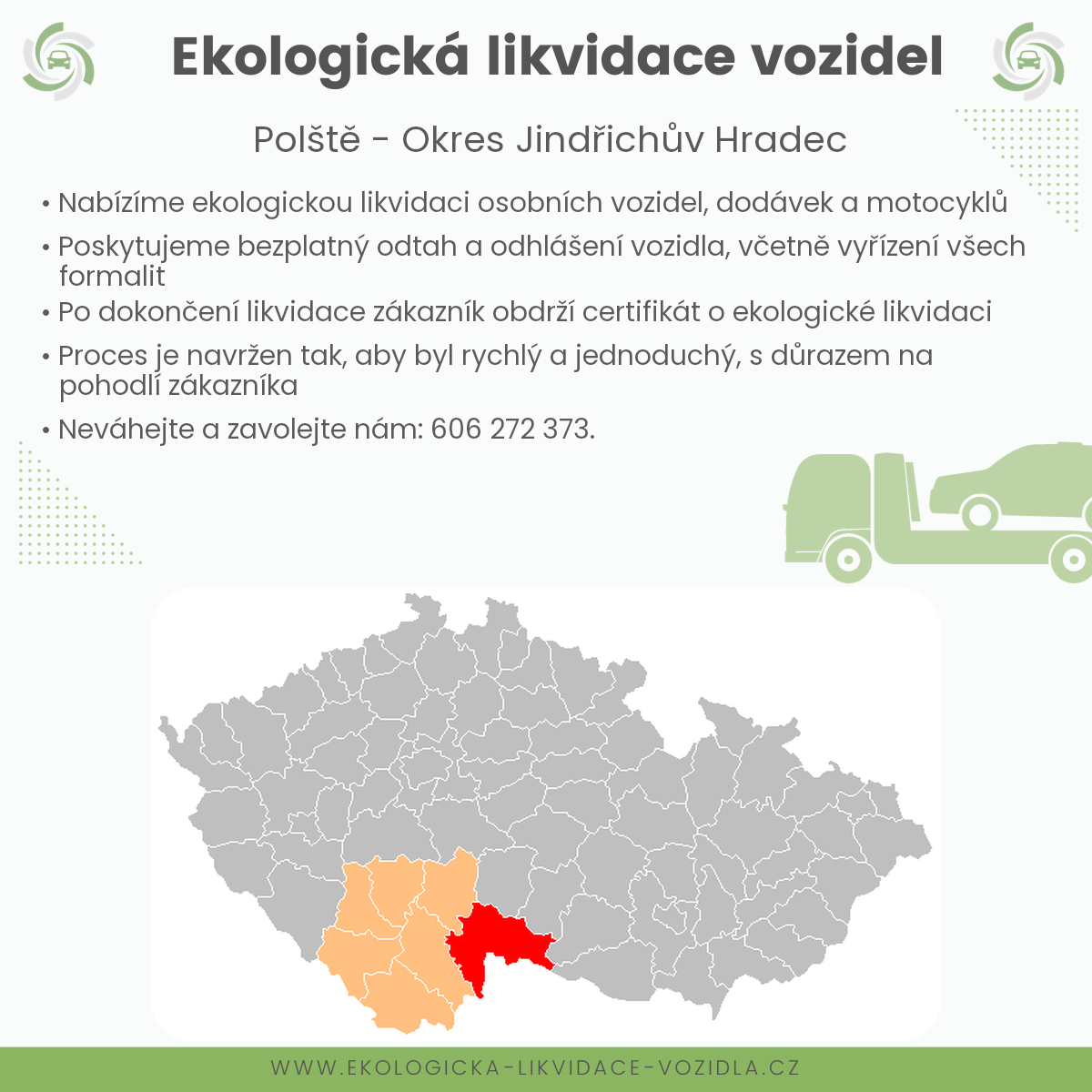 likvidace vozidel - Polště