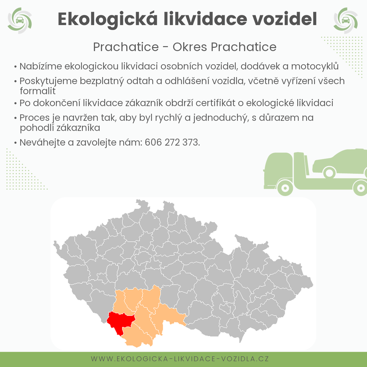 likvidace vozidel - Prachatice