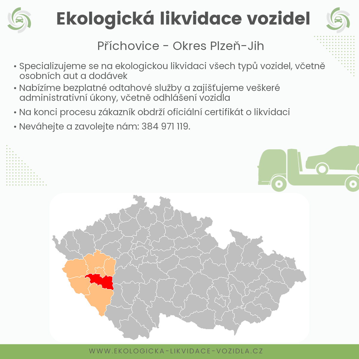 likvidace vozidel - Příchovice