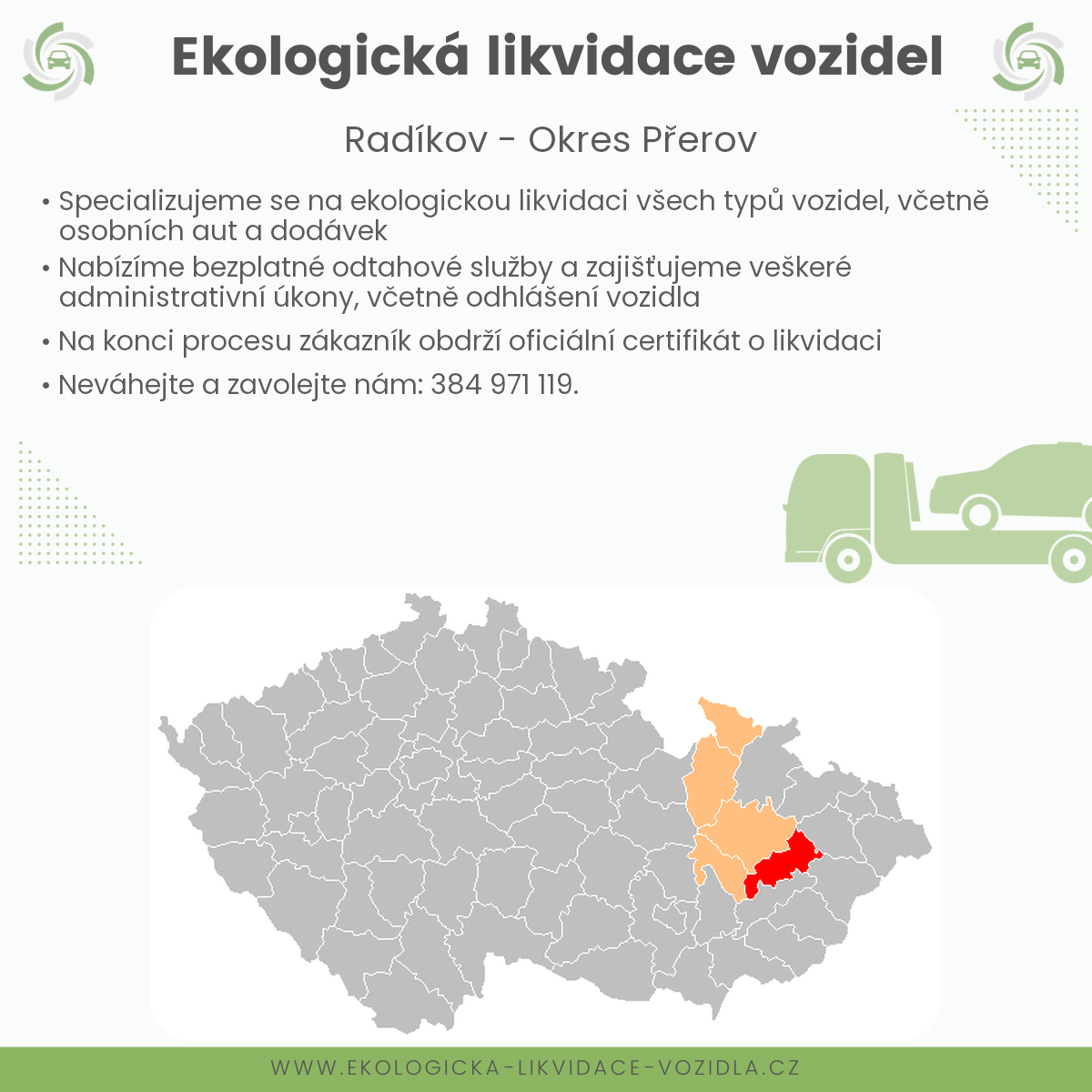 likvidace vozidel - Radíkov