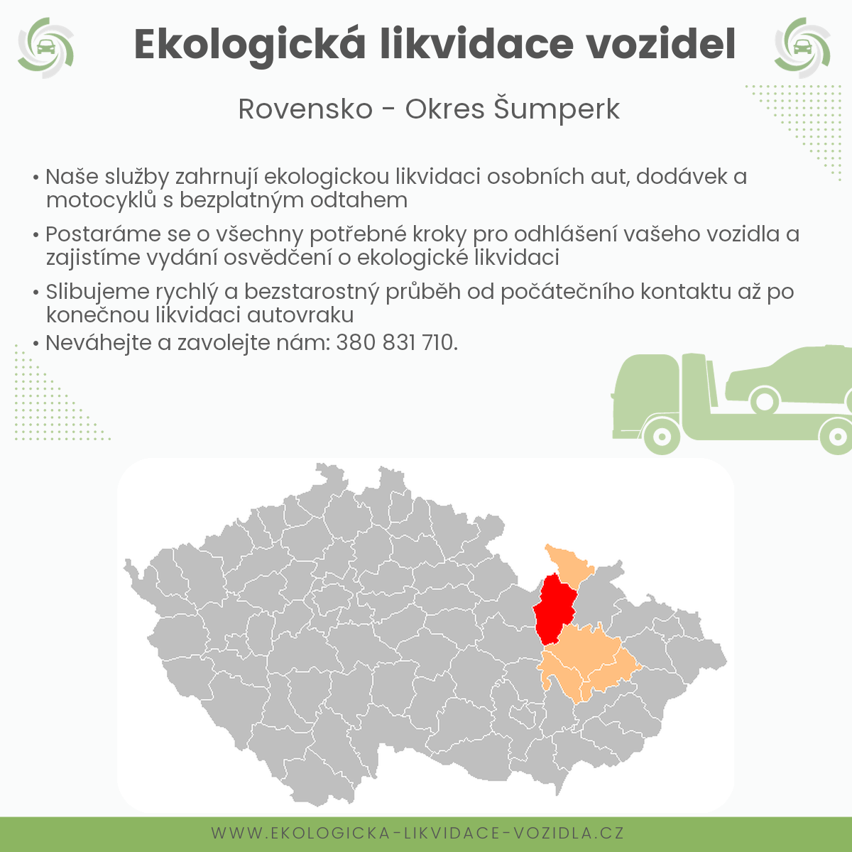 likvidace vozidel - Rovensko