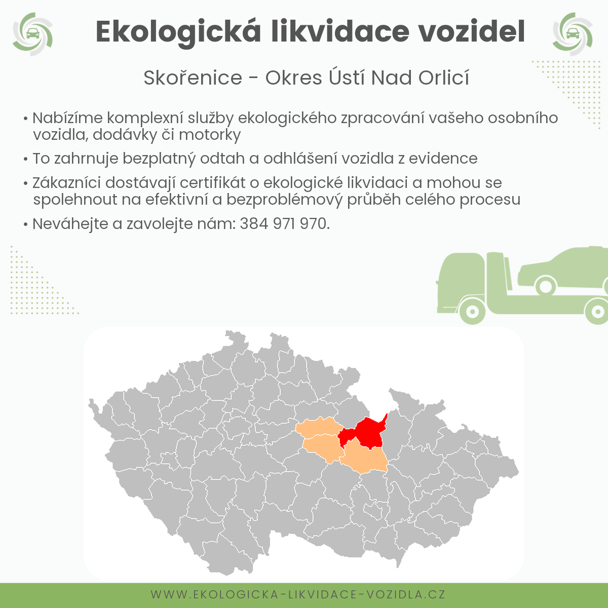 likvidace vozidel - Skořenice