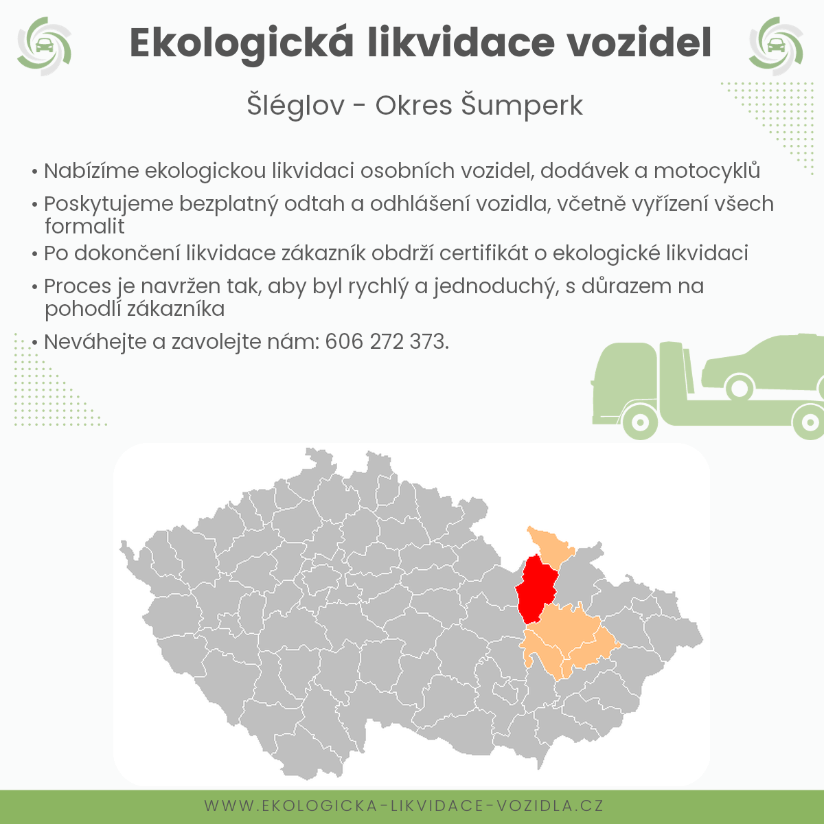 likvidace vozidel - Šléglov