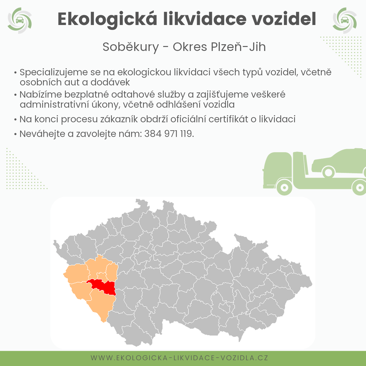 likvidace vozidel - Soběkury
