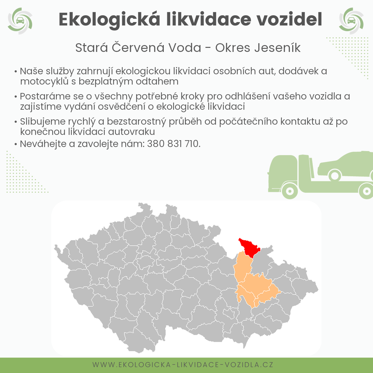 likvidace vozidel - Stará Červená Voda