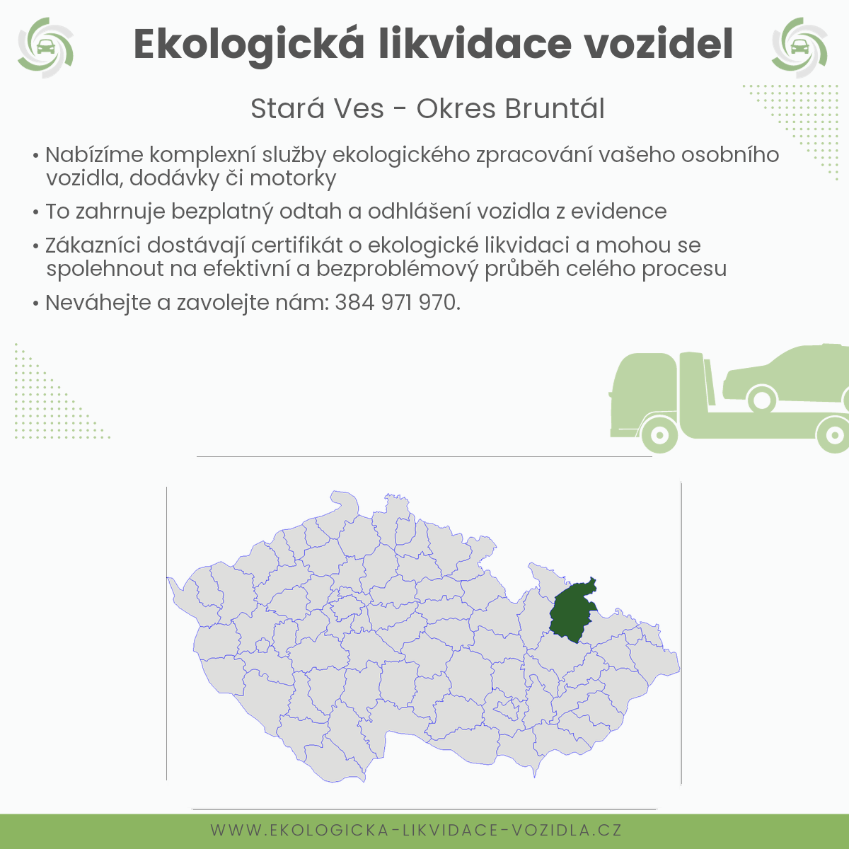 likvidace vozidel - Stará Ves