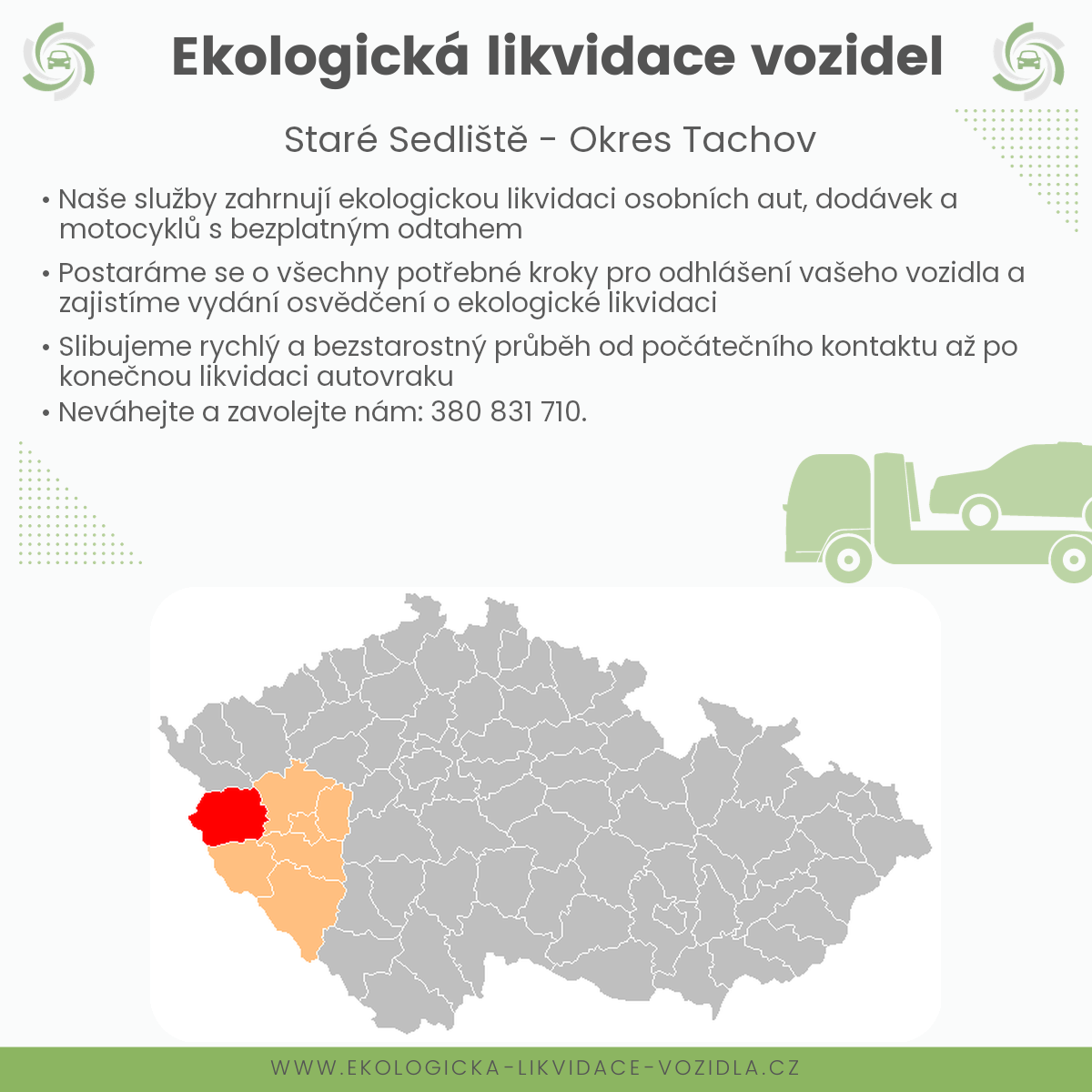 likvidace vozidel - Staré Sedliště