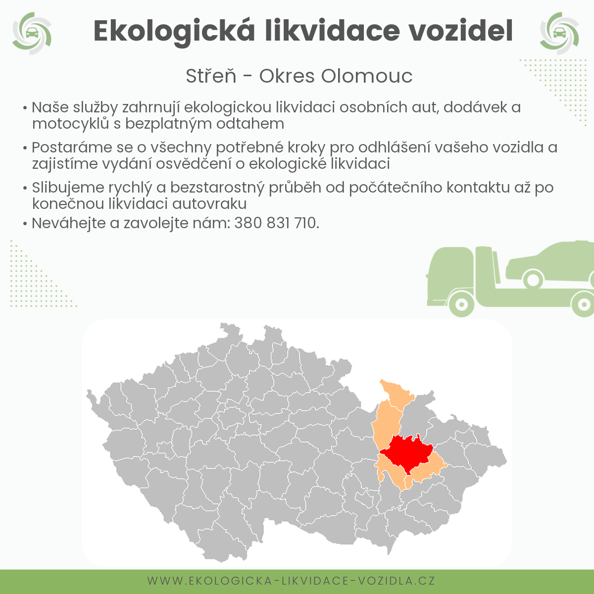 likvidace vozidel - Střeň