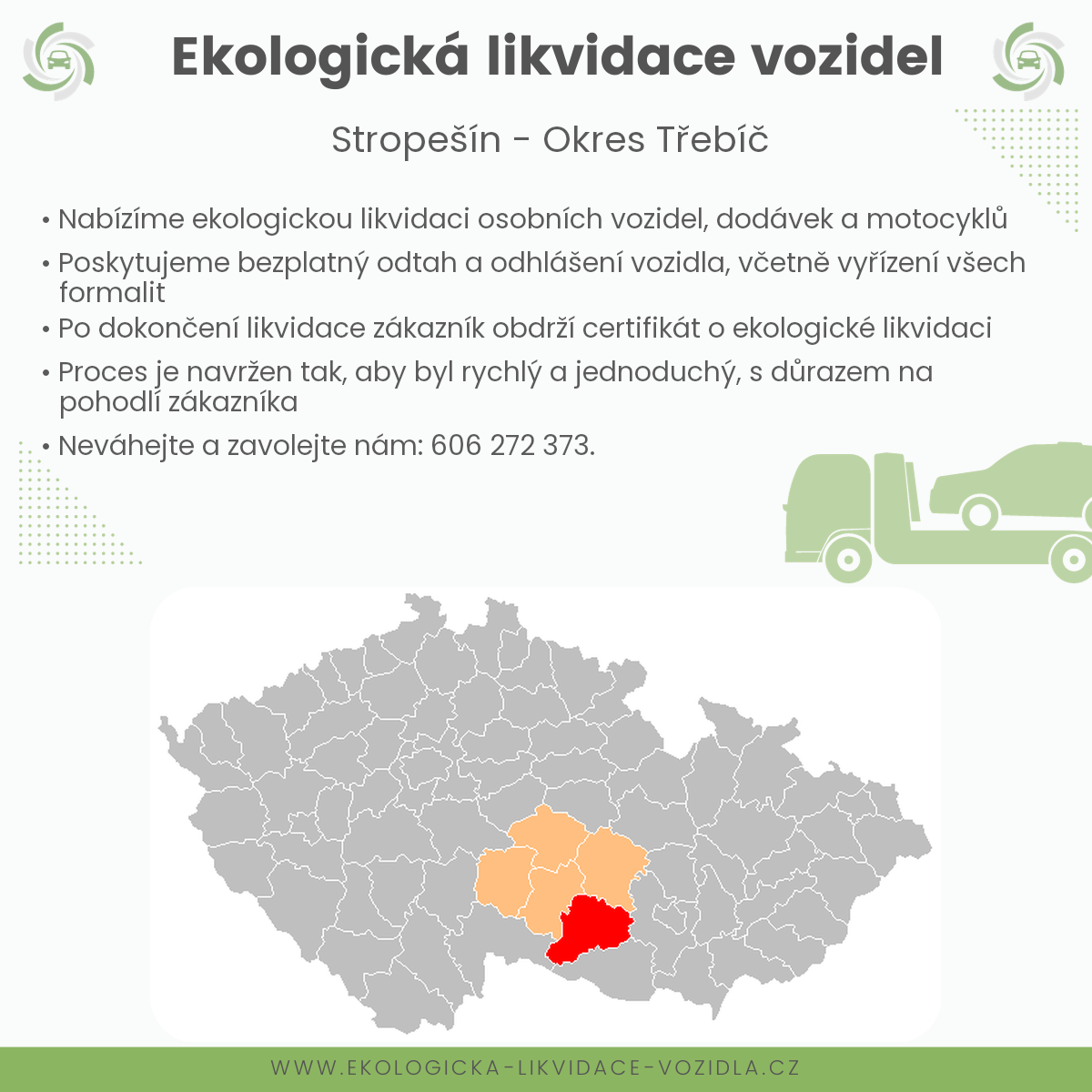 likvidace vozidel - Stropešín
