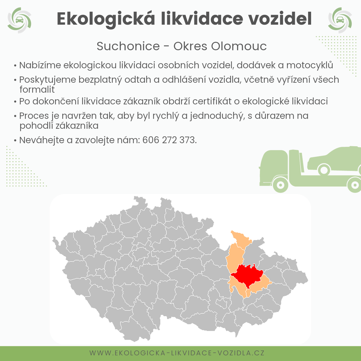 likvidace vozidel - Suchonice