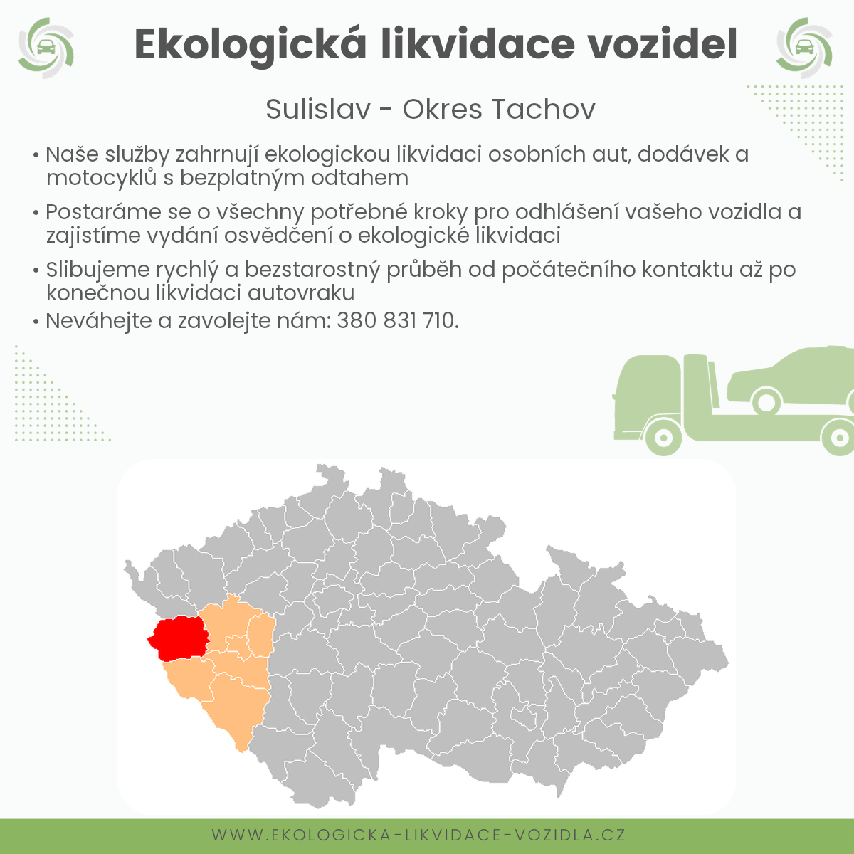 likvidace vozidel - Sulislav