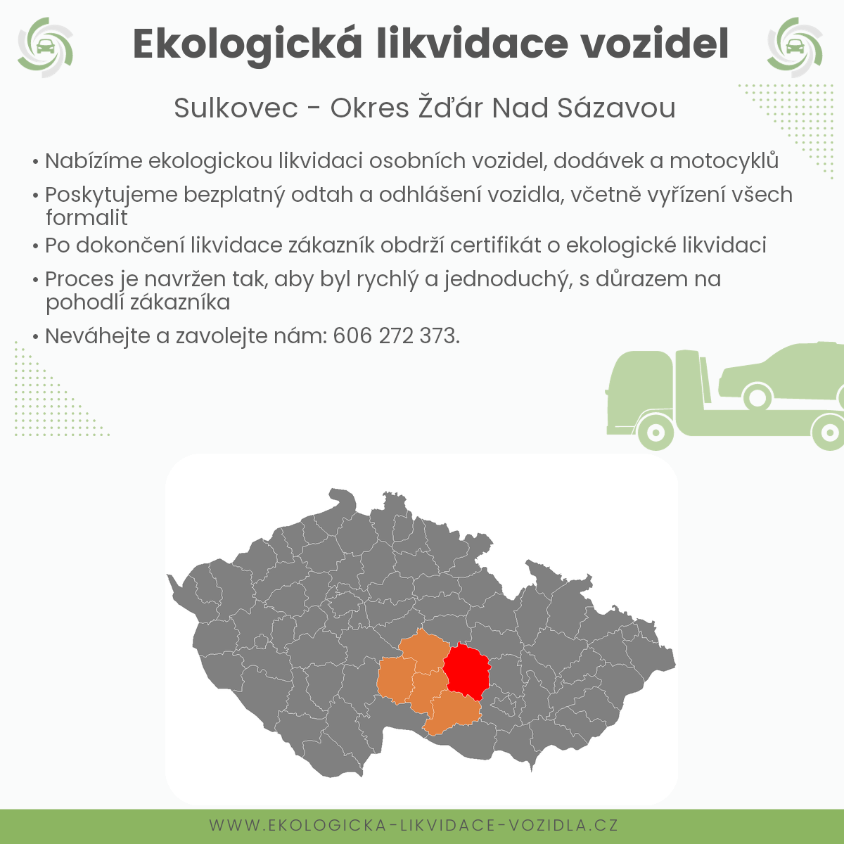likvidace vozidel - Sulkovec
