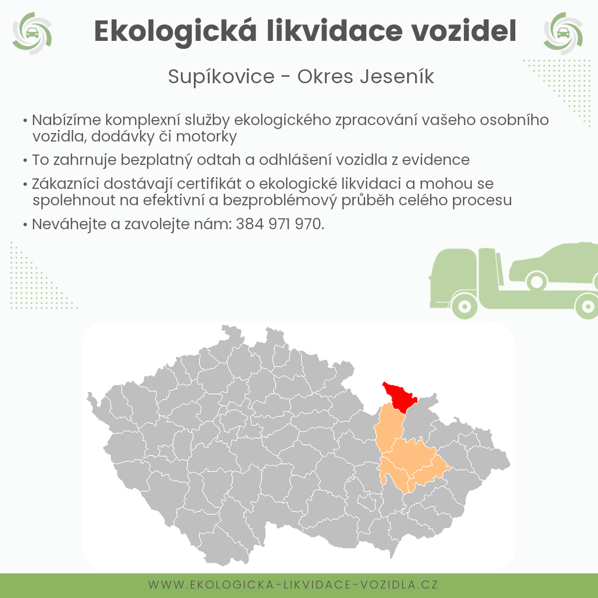 likvidace vozidel - Supíkovice