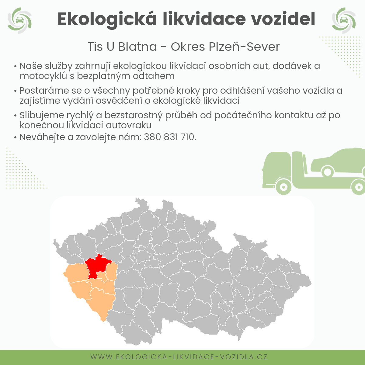 likvidace vozidel - Tis u Blatna