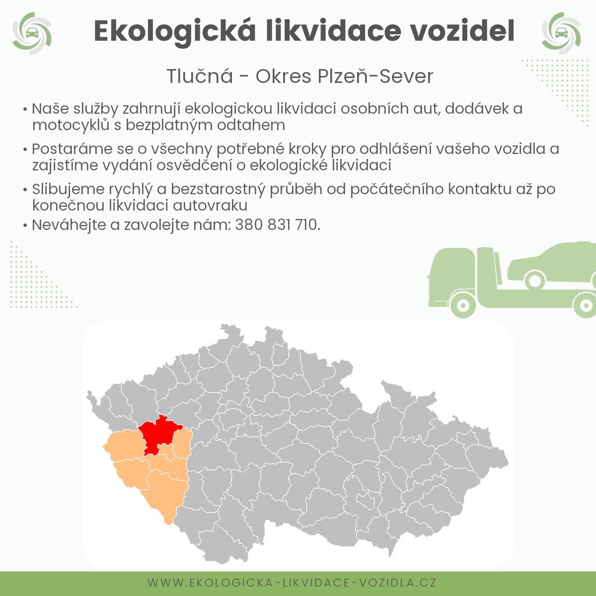likvidace vozidel - Tlučná