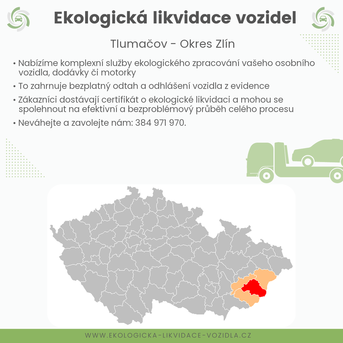 likvidace vozidel - Tlumačov