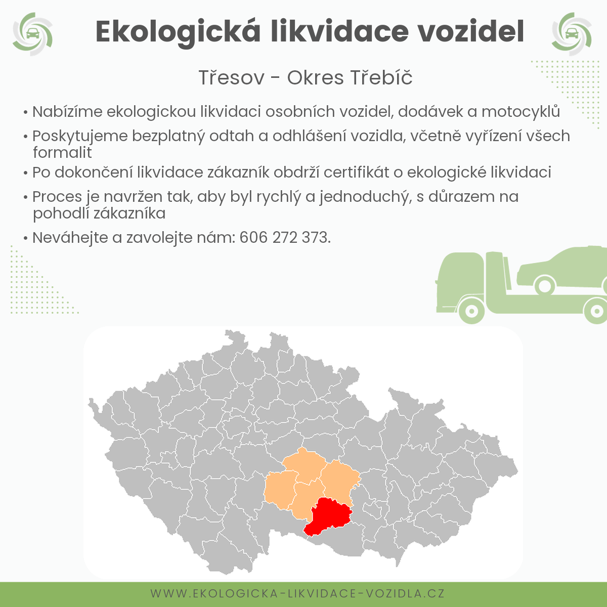 likvidace vozidel - Třesov