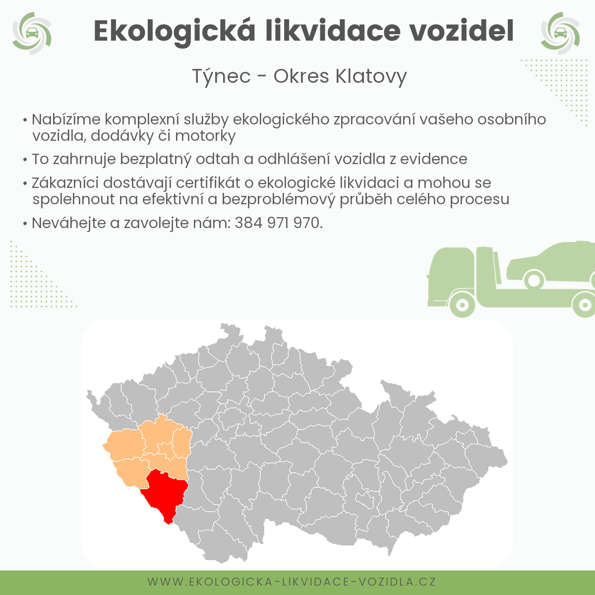 likvidace vozidel - Týnec
