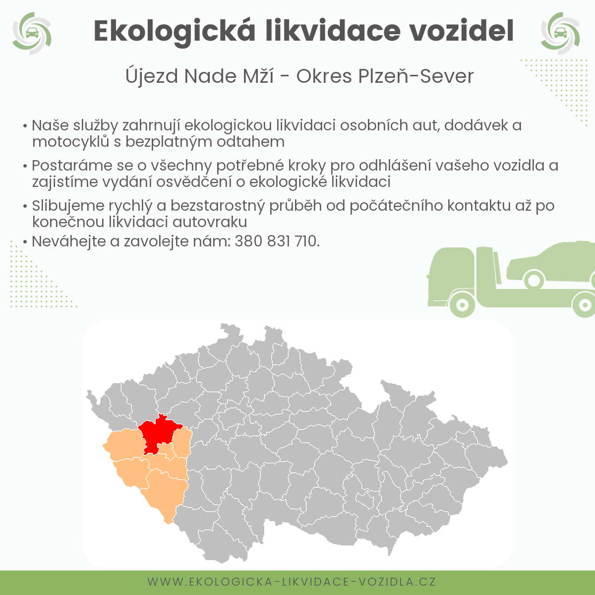 likvidace vozidel - Újezd nade Mží