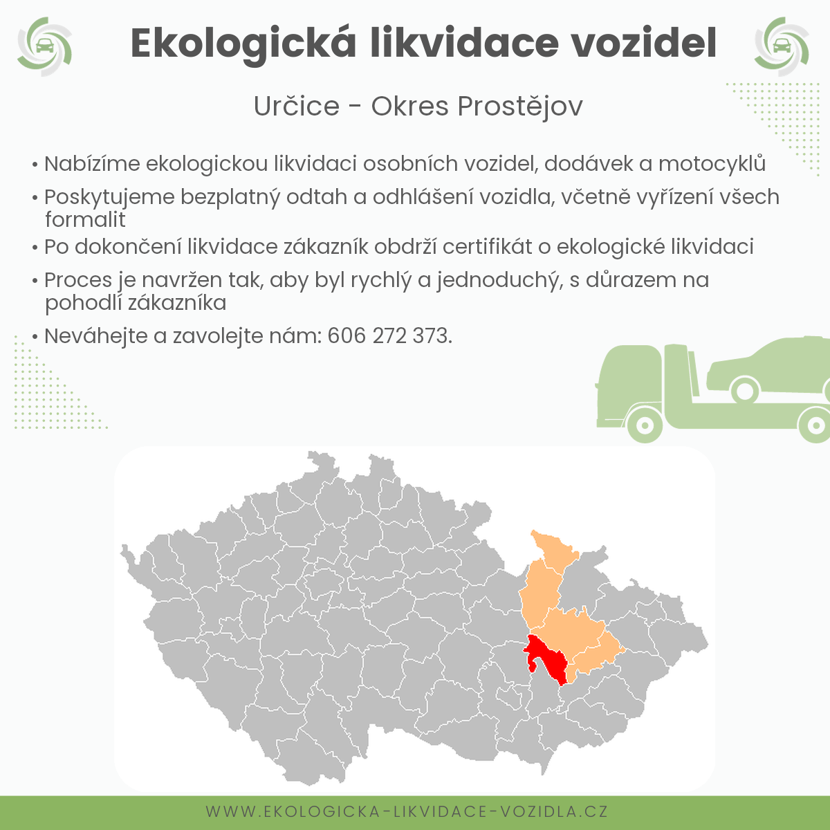 likvidace vozidel - Určice
