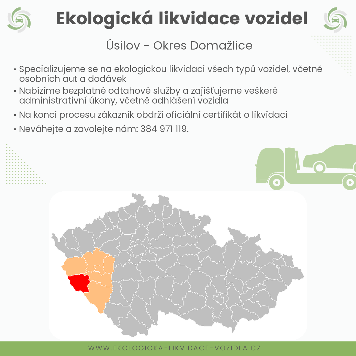 likvidace vozidel - Úsilov
